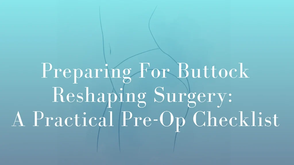 Preparing For Buttock Reshaping Surgery: A Practical Pre-Op Checklist by Dr Mark Kohout